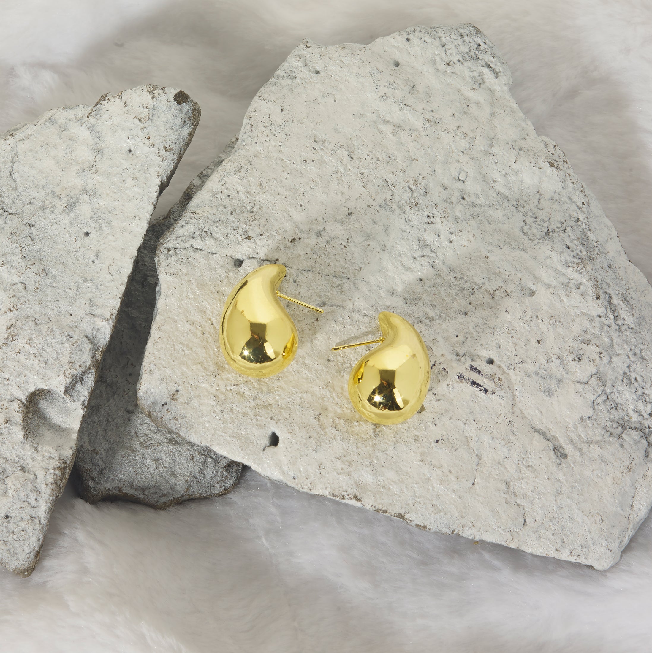 Gold Teardrop Earrings