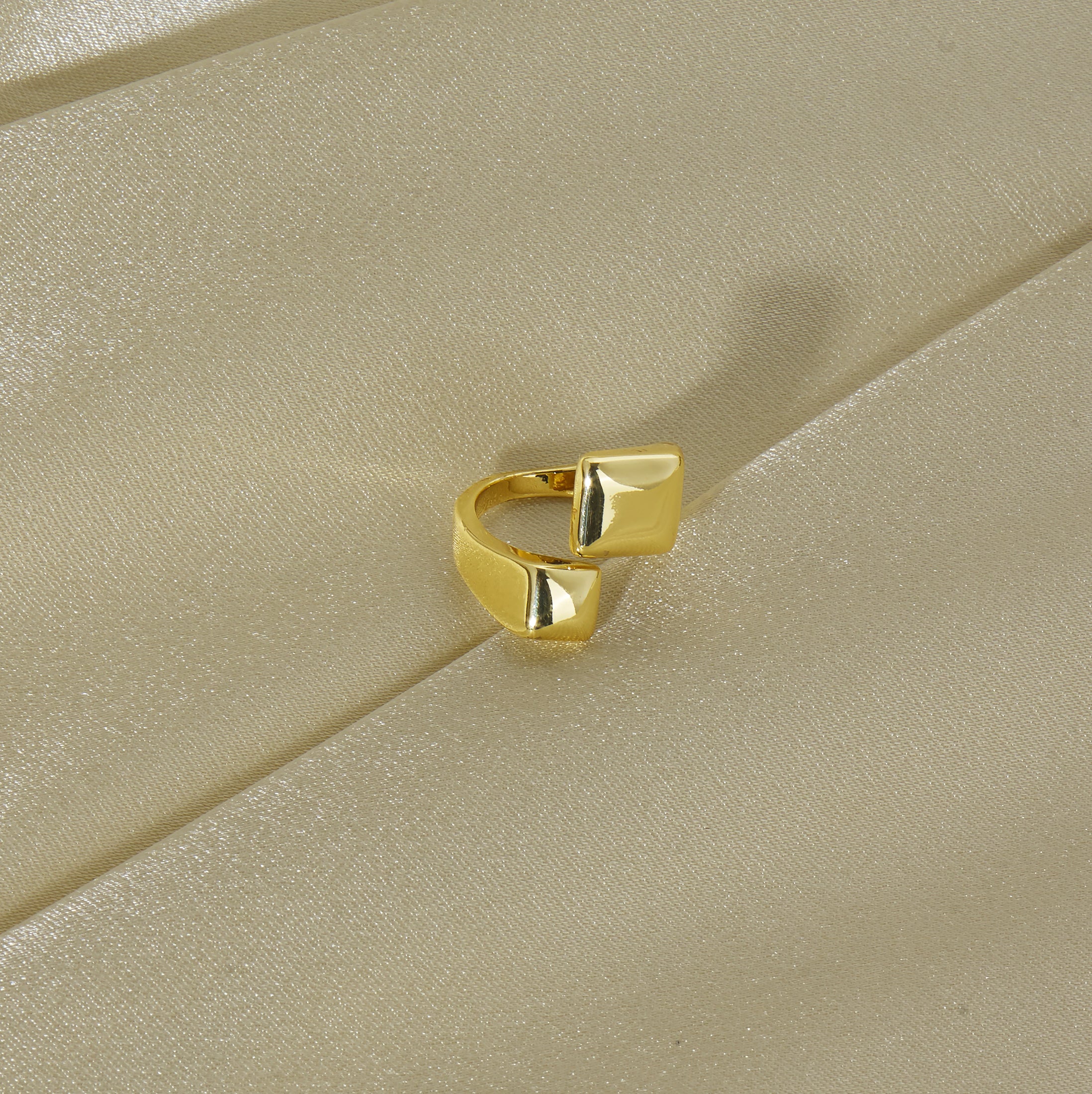 Gold Cube Ring