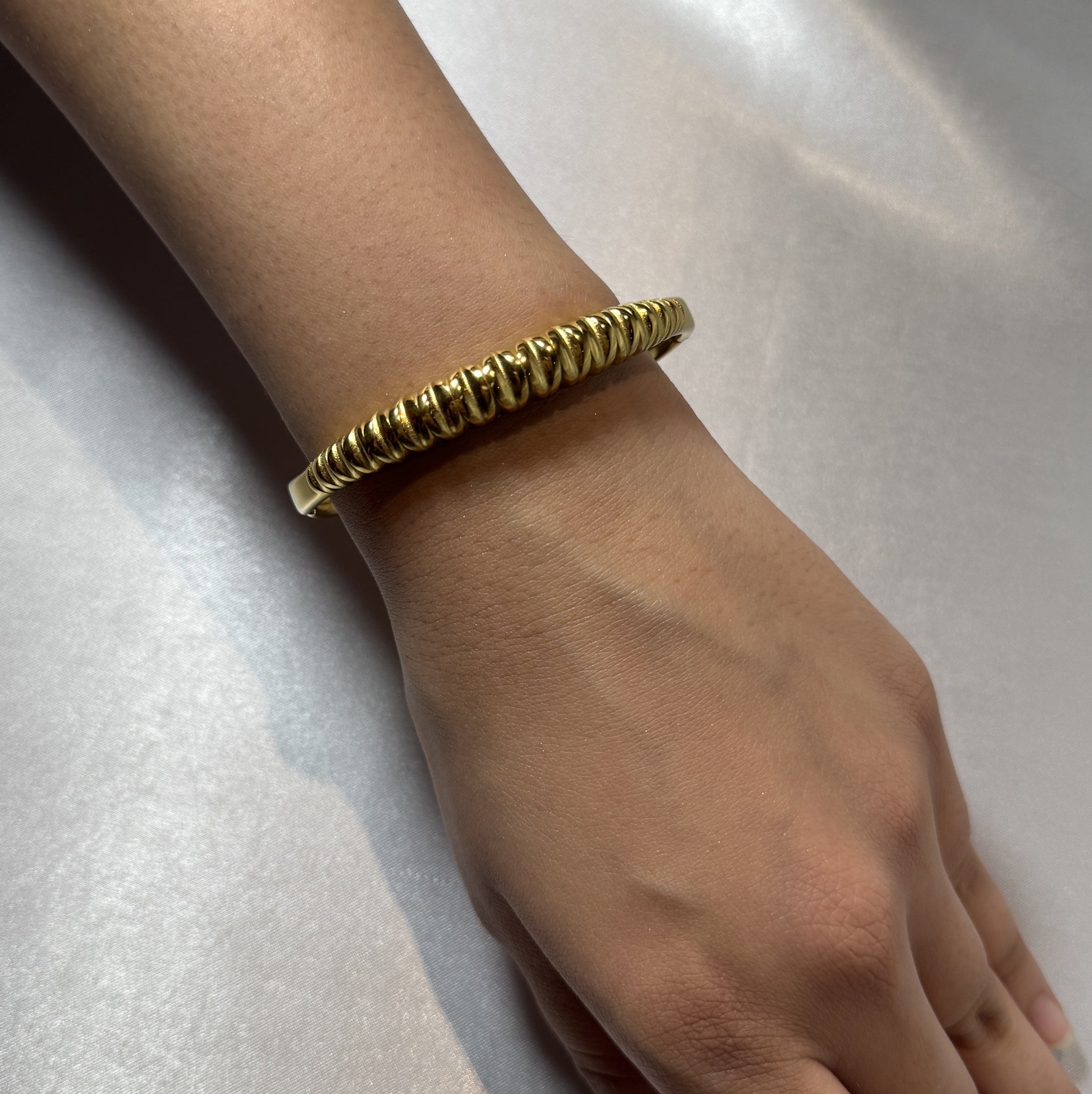 Gold multi strand bracelet