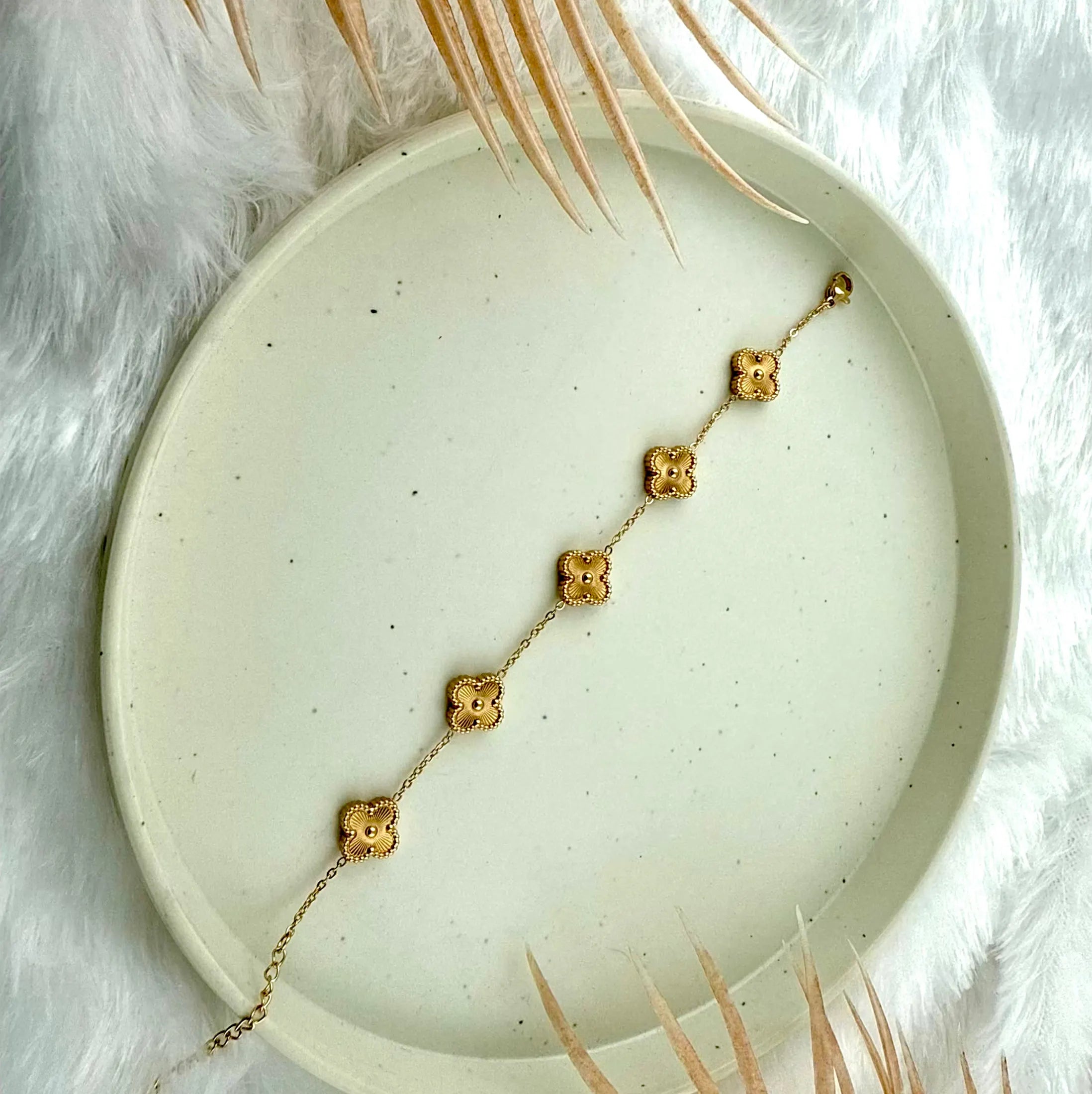 Golden Clover Bracelet
