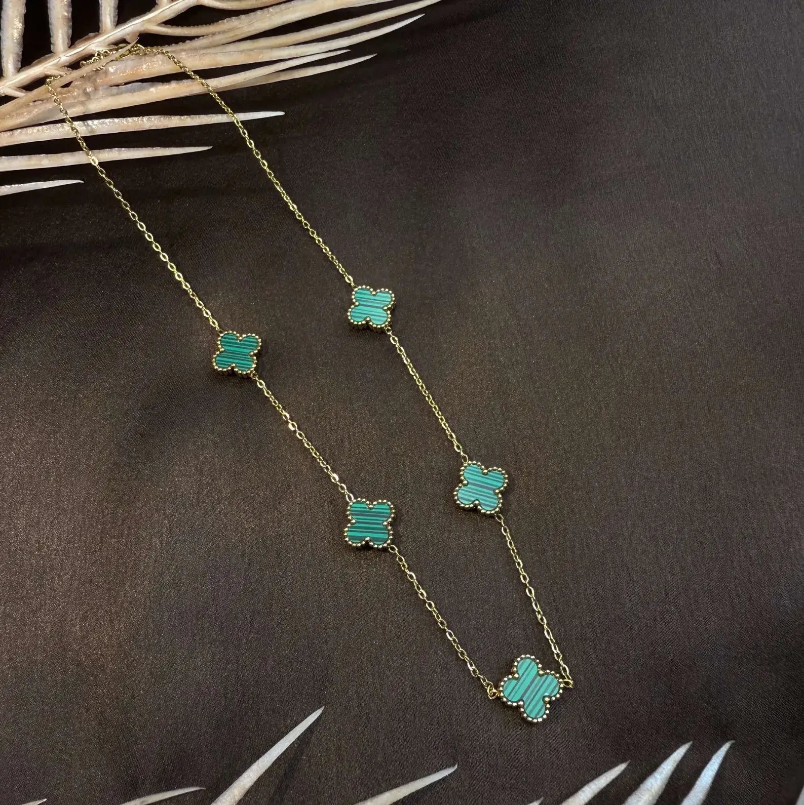 Green Clover Necklace new
