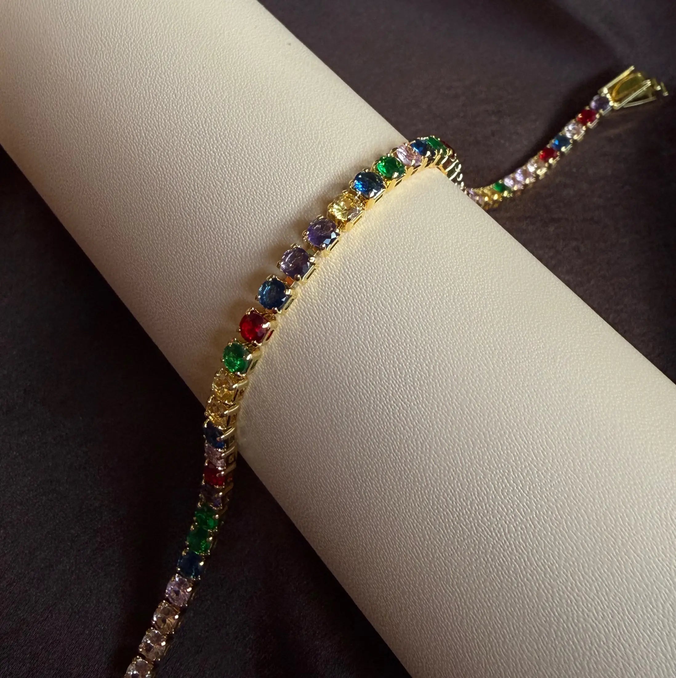 Multi-Color Tennis Bracelet