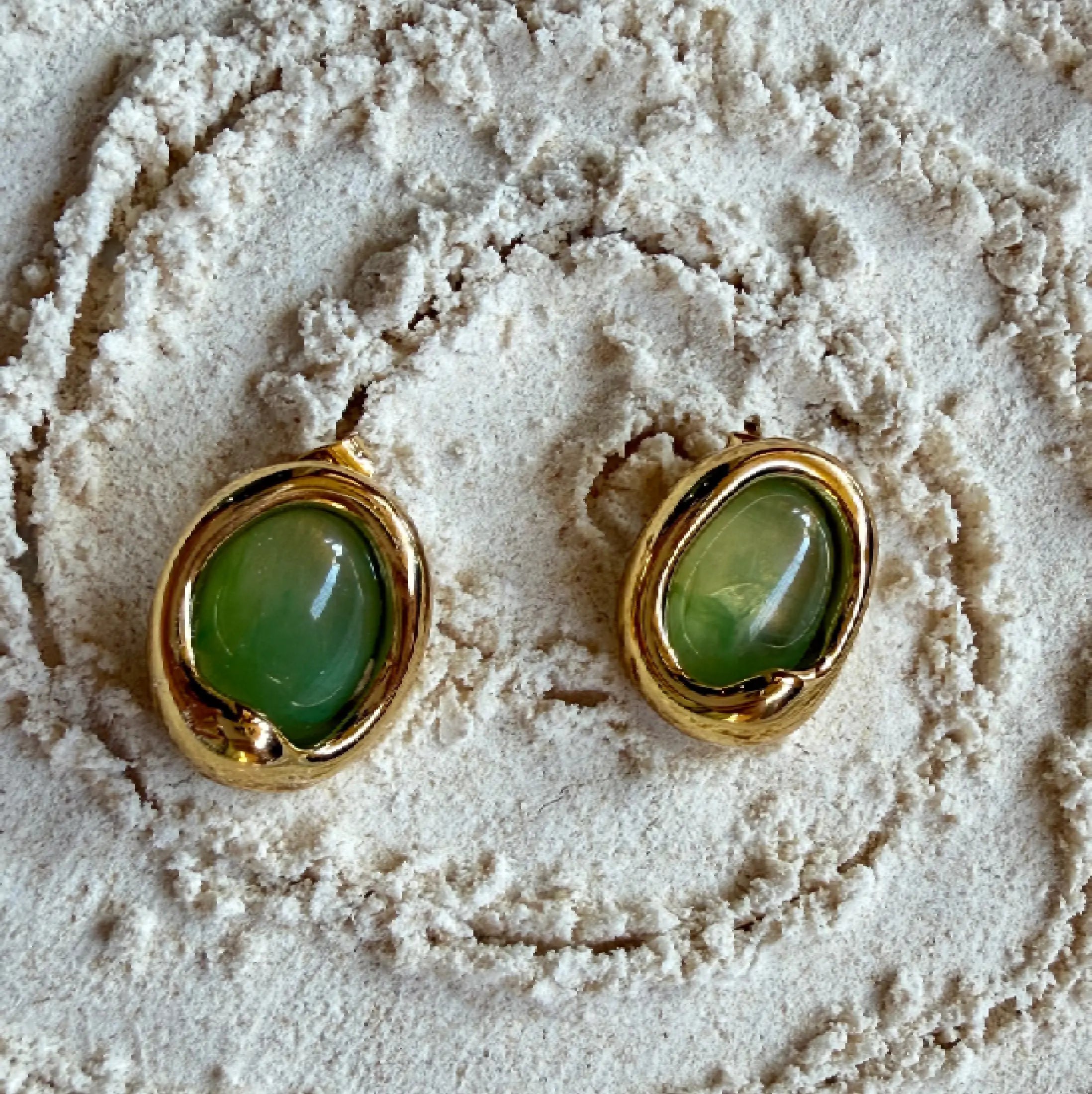 Jade Stud Earrings