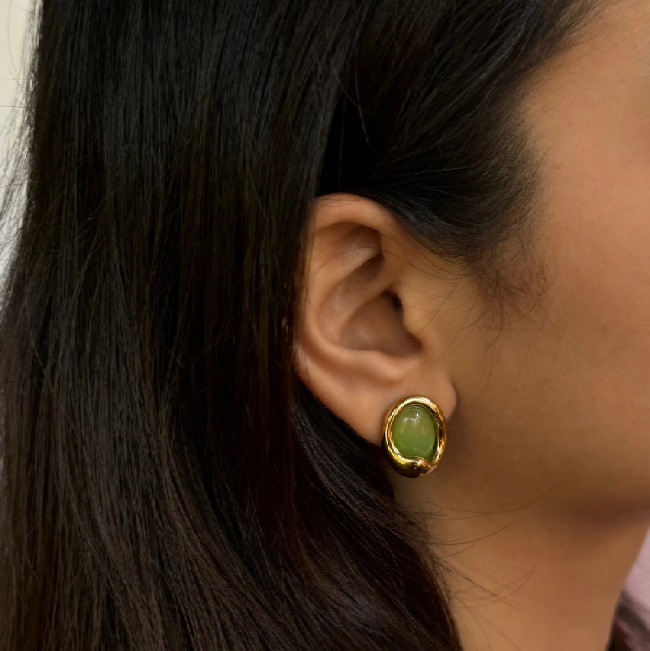 Jade Stud Earrings
