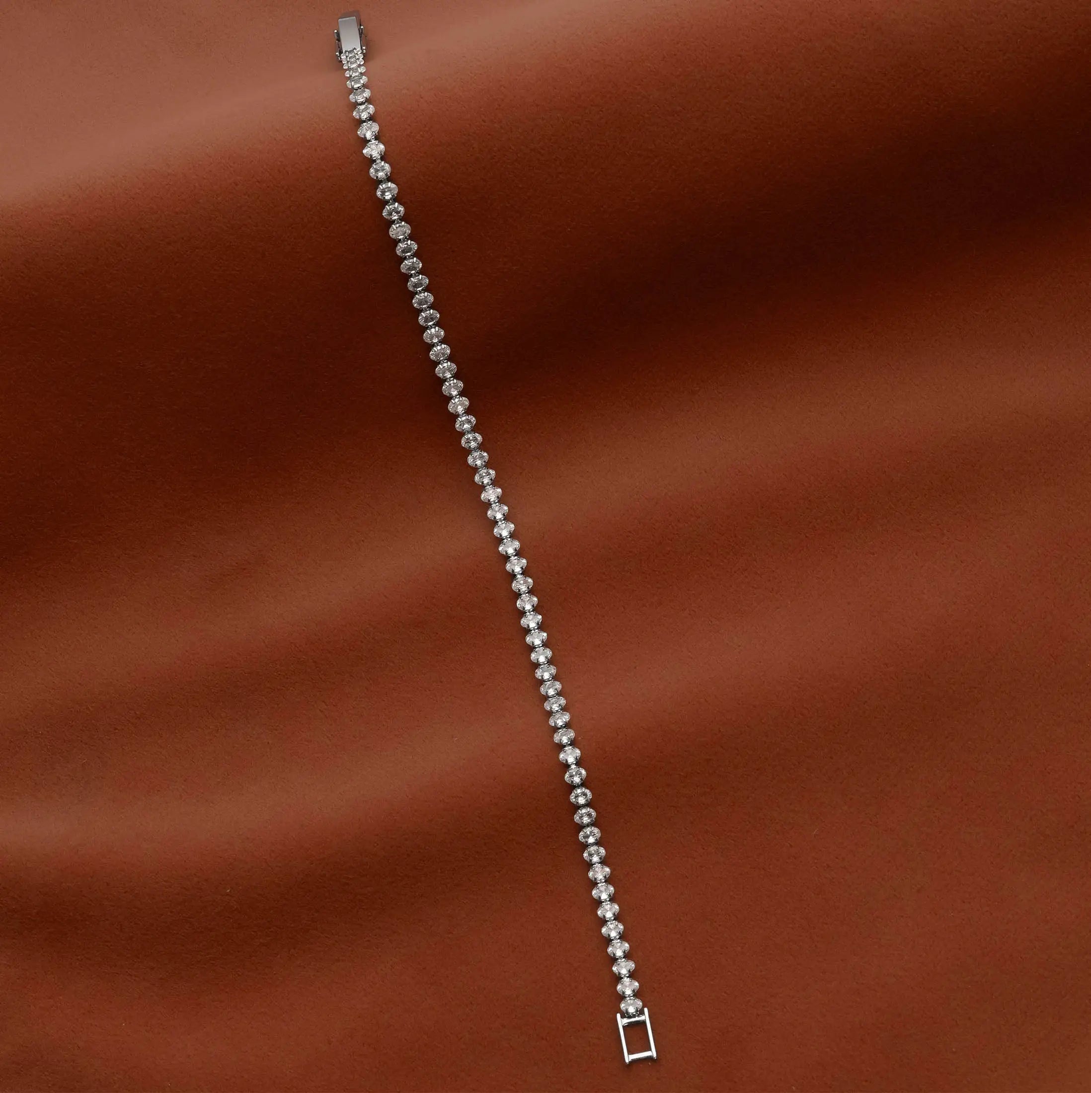 Silver beaded bracelet