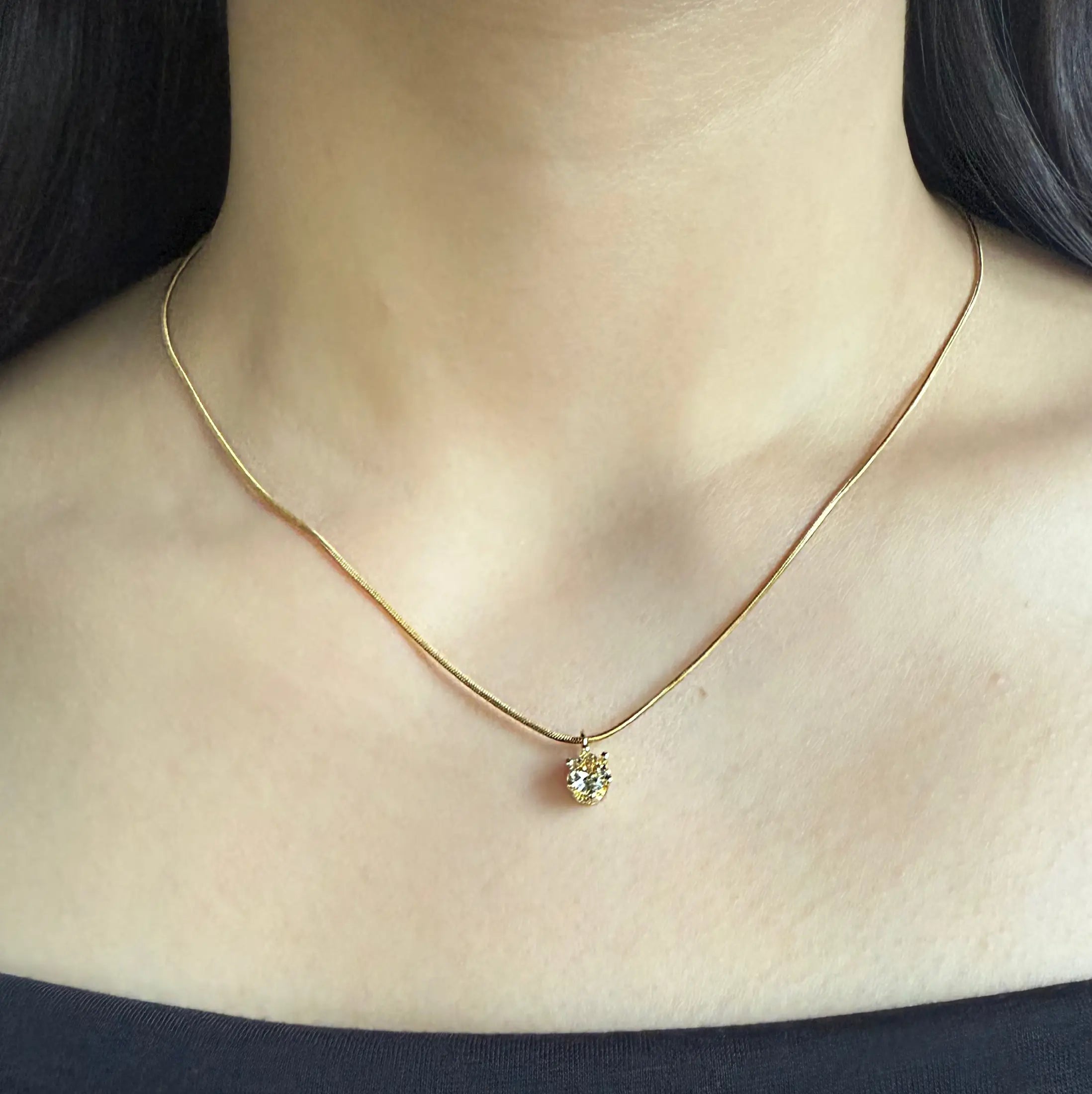 Single Diamond Necklace