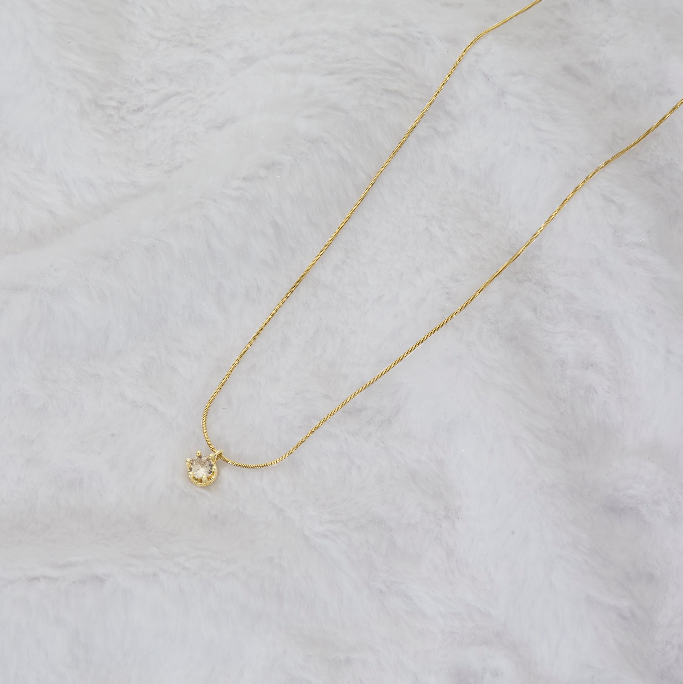 Single Diamond Necklace