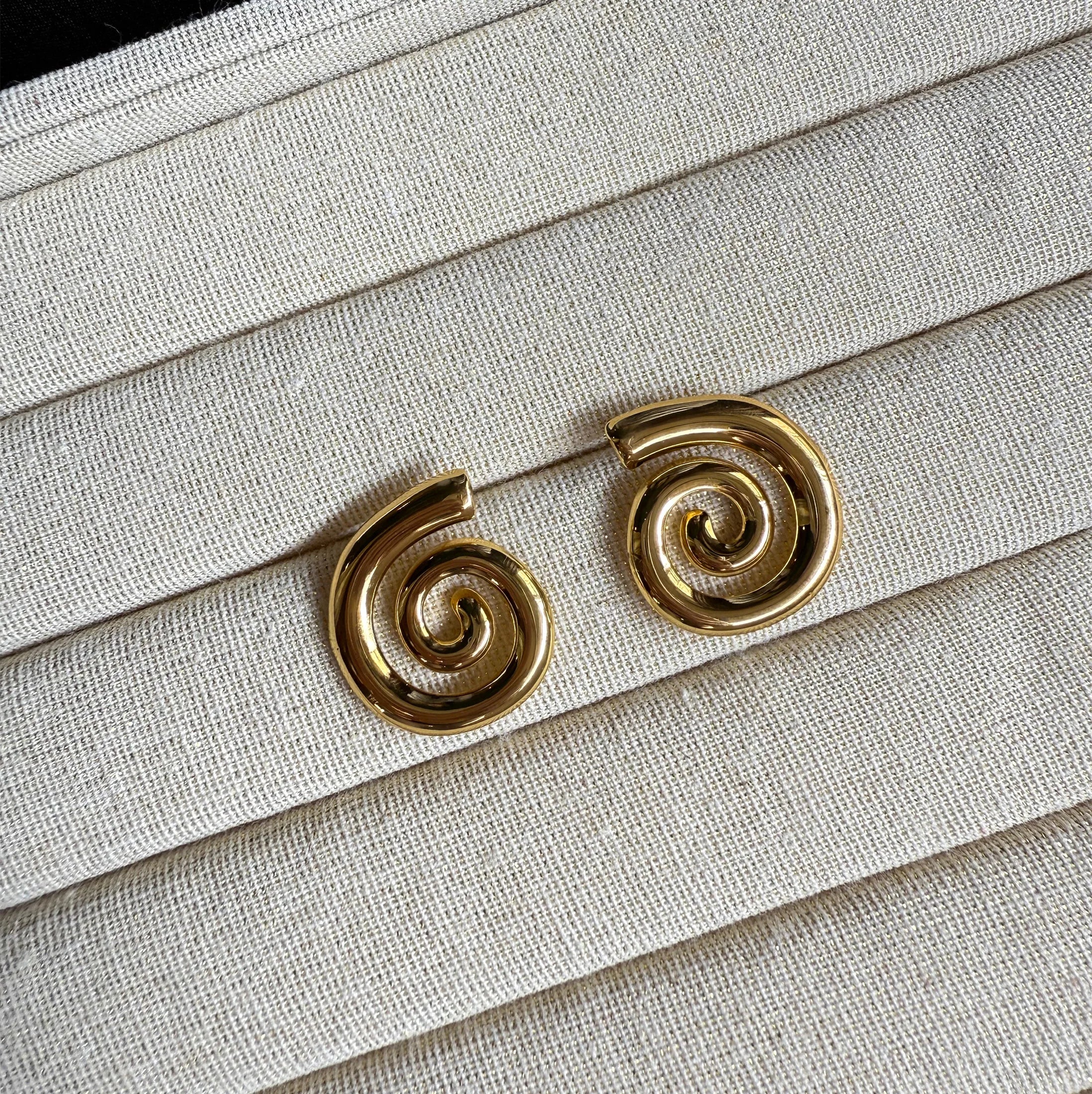 Spiral Chunky Earrings