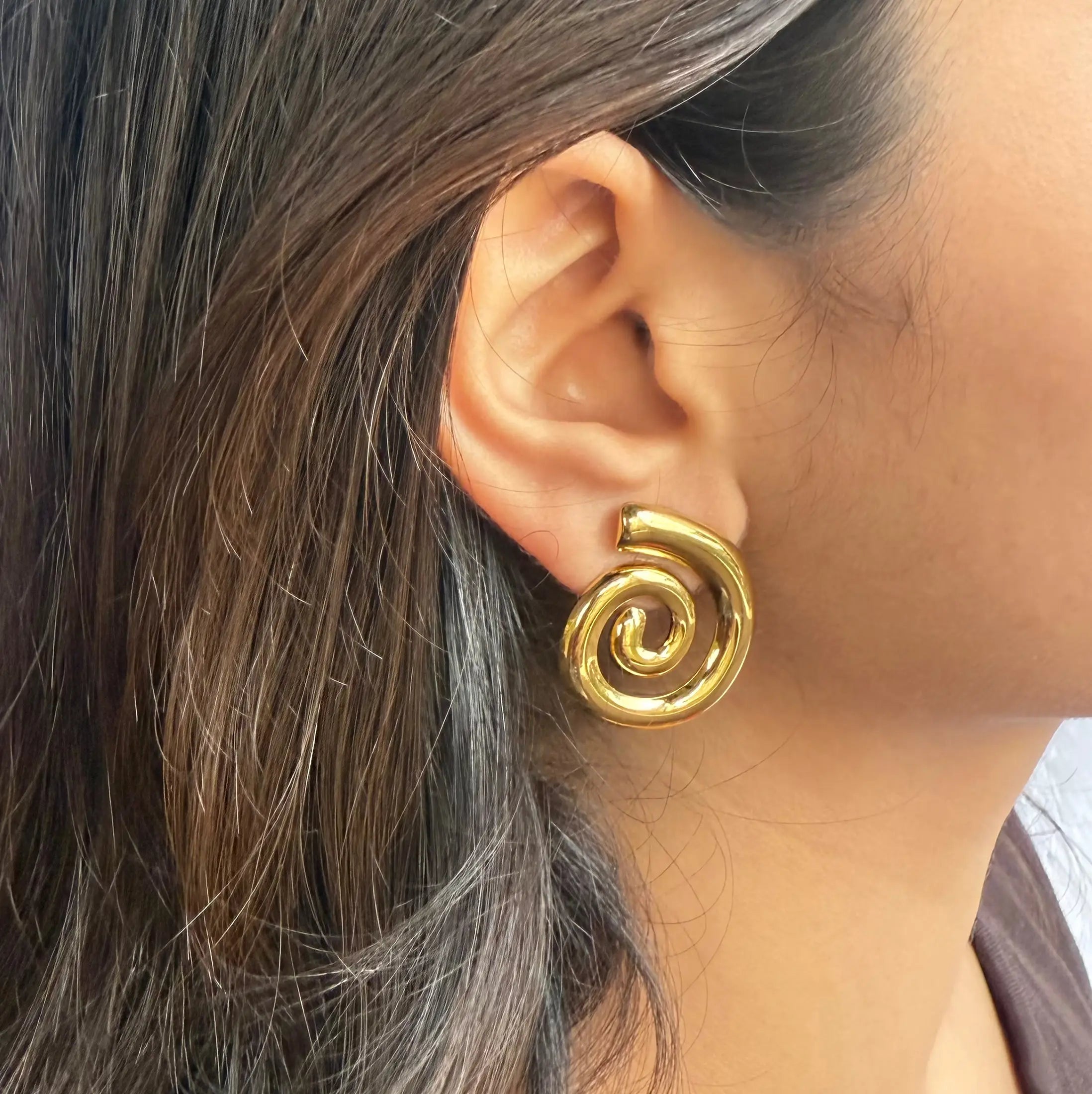Spiral Chunky Earrings