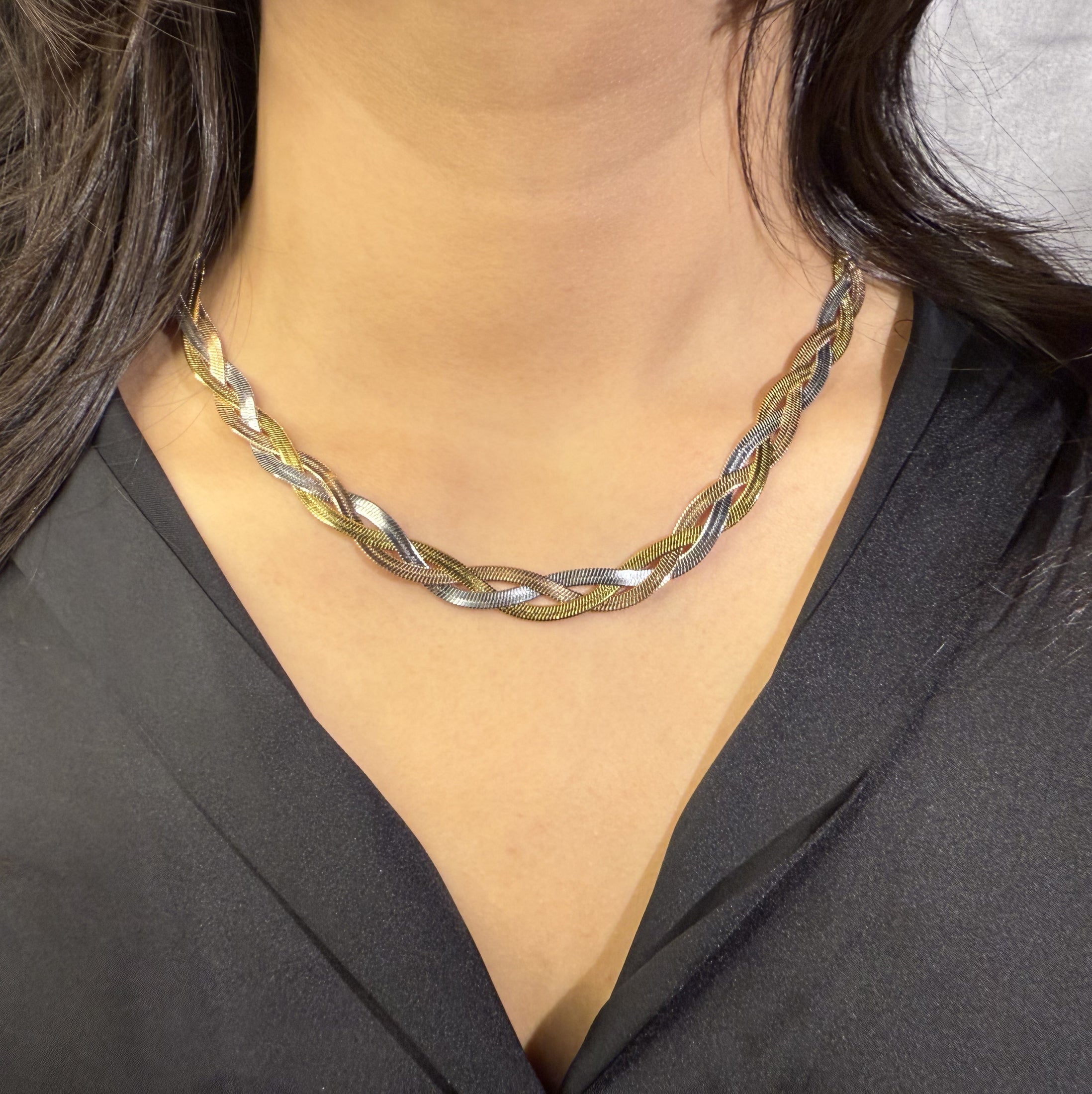 Triple Twisted Woven Chain