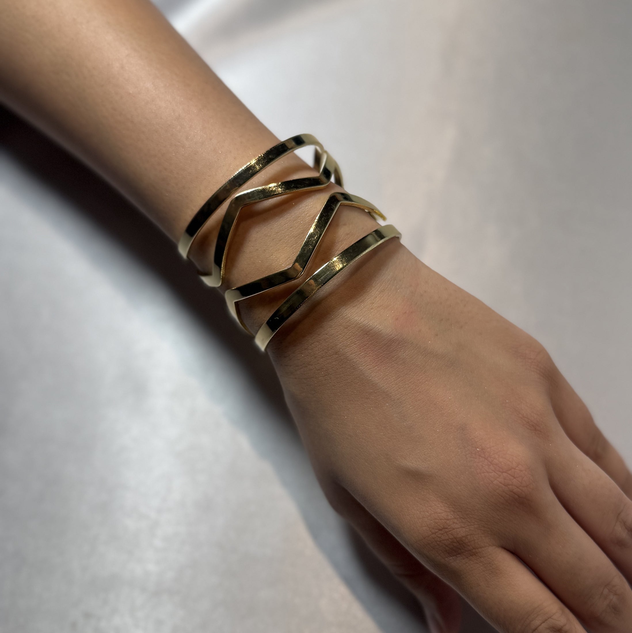 Zig zag cuff bracelet