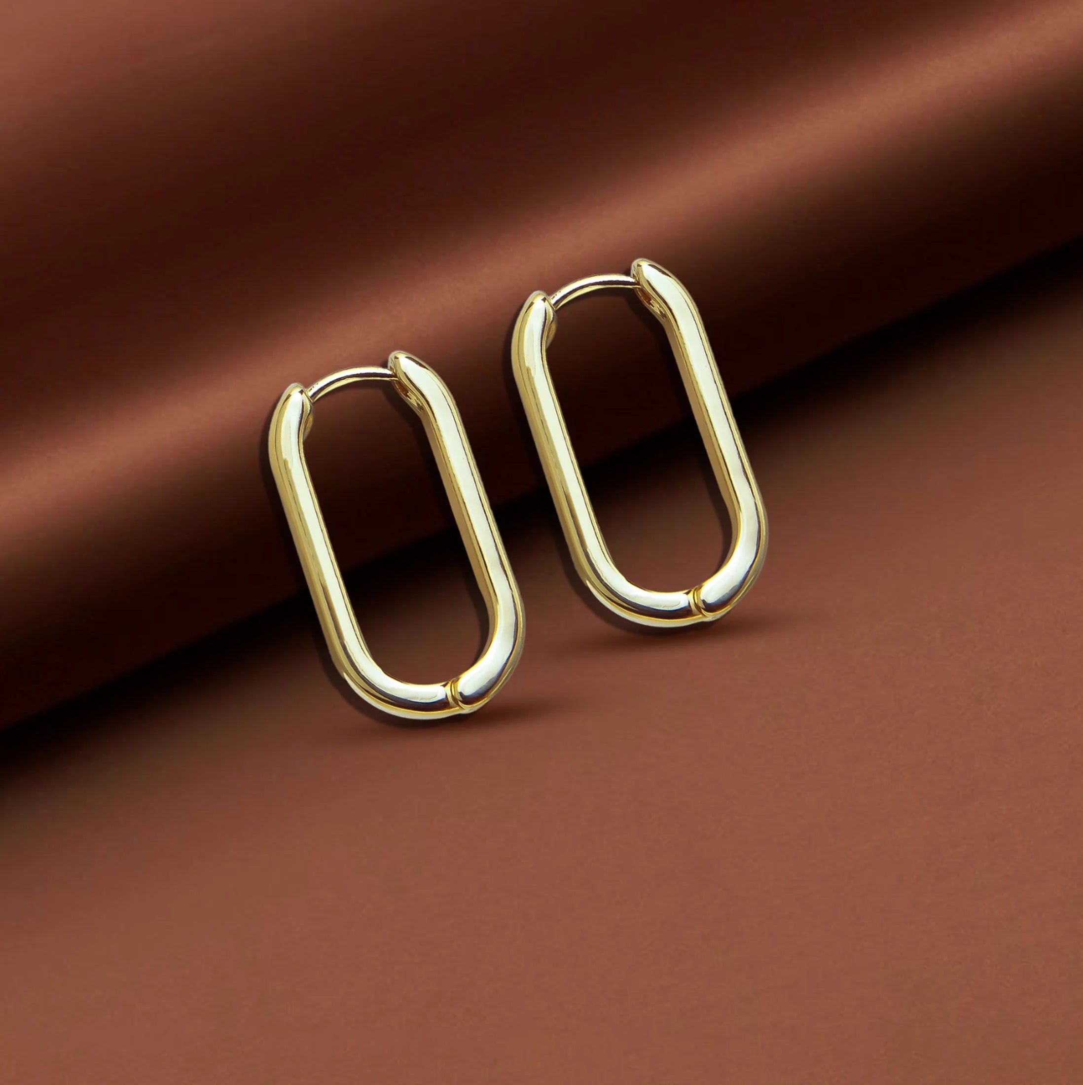 Elongated Oval Hoops